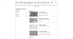 Desktop Screenshot of laboutiquedecriture.org