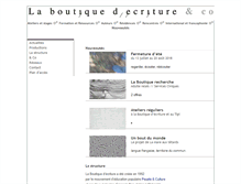 Tablet Screenshot of laboutiquedecriture.org